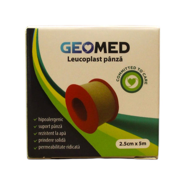 Geomed Leukoplast Unisex, Textile, 2.5 cm x 5 m