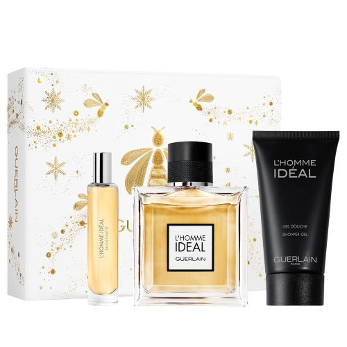 Guerlain L'Homme Ideal Eau de Toilette 3 Piece Gift Set for Men