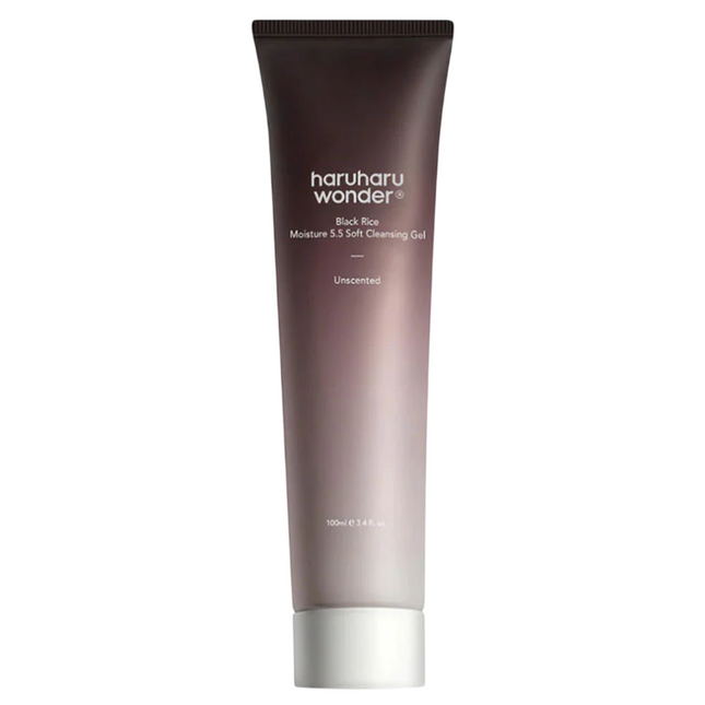 Haruharu Wonder Black Rice Moisture 5.5 Soft Cleansing Gel 100ml, 100 ml for Unisex
