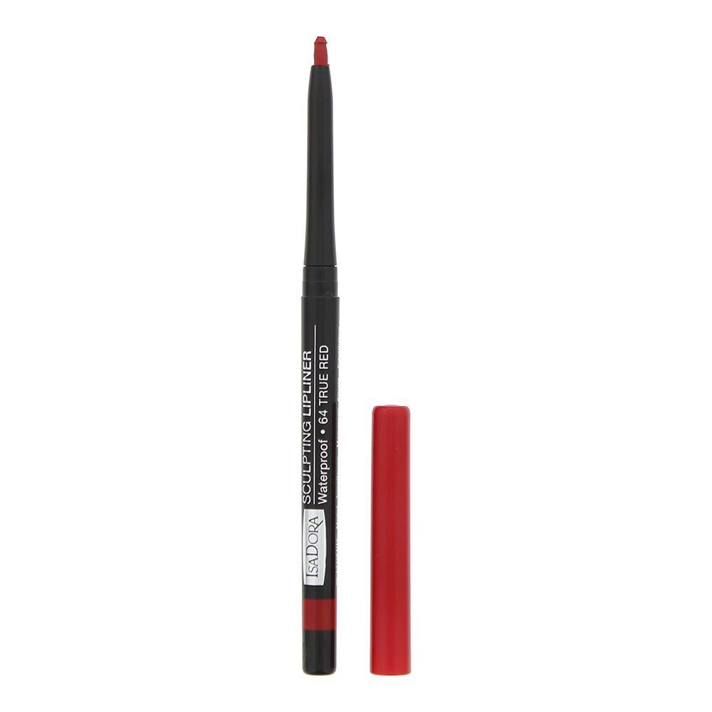 IsaDora Sculpting Waterproof Lip Liner 0.3g - 64 True Red, 1 for Unisex