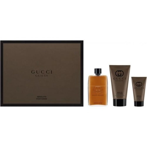 Gucci Guilty Absolute Pour Homme 3 Piece Gift Set Gucci