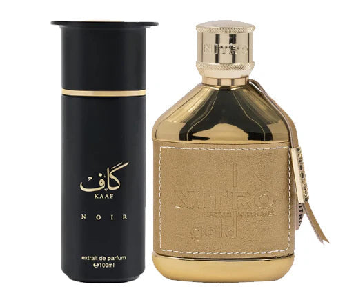 PerfumeBox.com Ahmed Al Maghribi Kaaf Noir & Dumont Nitro Gold - Bundle for Men