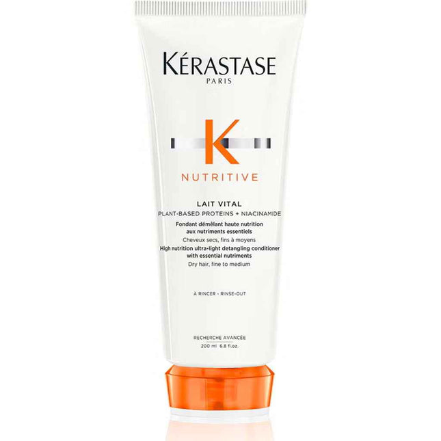 Kerastase Nutritive Lait Vital – Hair Conditioner for Women, Detangling, 200 ml