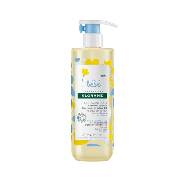 Klorane Baby Gentle Cleansing – Shower Gel for Children, For Hair & Body, All Skin Types, 500
