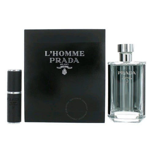 Prada L'Homme 2 Piece Travel Gift Set for Men
