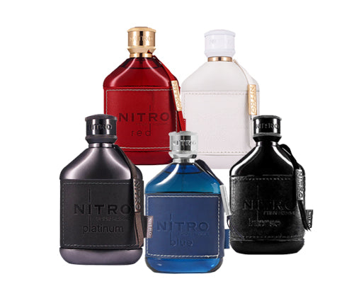 Dumont Nitro Red, Dumont Nitro White, Dumont Nitro, Dumont Nitro Blue and Dumont Nitro Dumont Nitro Red, Dumont Nitro White, Dumont Nitro & Dumont Nitro Platinum Bundle PerfumeBox.com