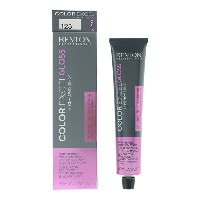 Revlon Revlonissimo Color Excel Gloss Hair Colour 70ml - 123 Nude Satin, 70 ml for Unisex
