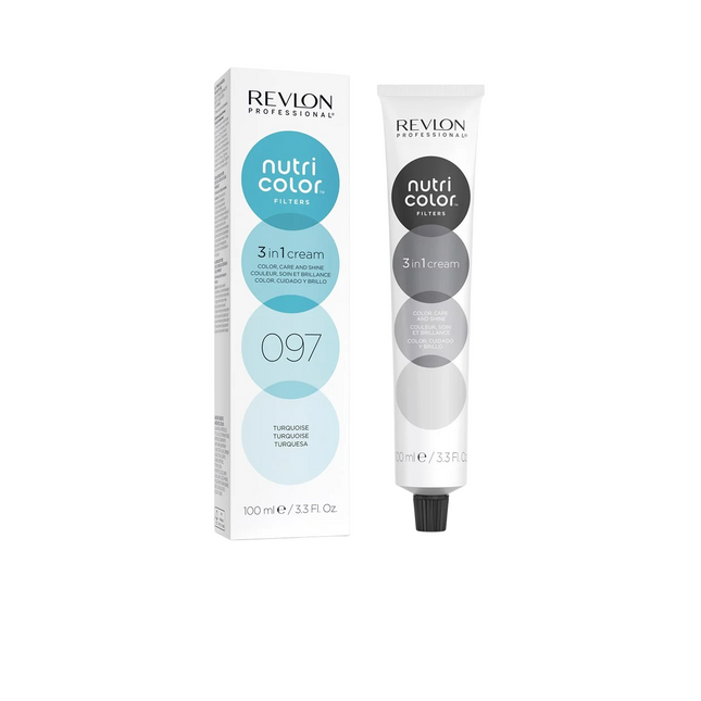Revlon Nutri Color Filters 3 in 1 Cream Hair Colourant 100ml - 097 Turquoise, 100 ml for Unisex