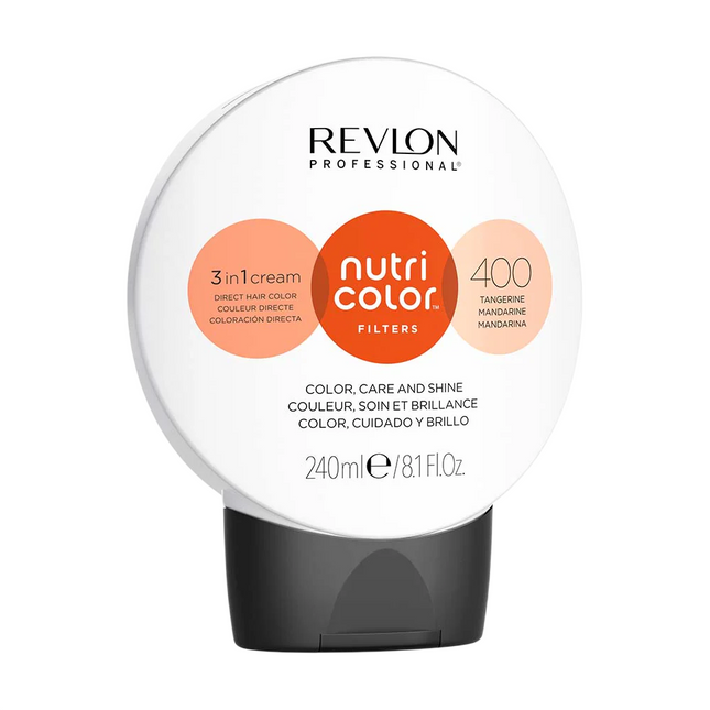 Revlon Nutri Color Filters 3 in 1 Cream Hair Colourant 240ml - 400 Tangerine, 240 ml for Unisex