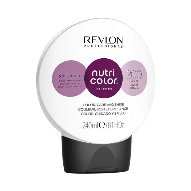 Revlon Nutri Color Filters 3 in 1 Cream Hair Colourant 240ml - 200 Violet, 240 ml for Unisex