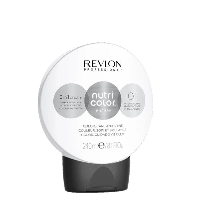 Revlon Nutri Color Filters 3 in 1 Cream Hair Colourant 240ml - 1011 Intense Silver, 240 ml for Unisex