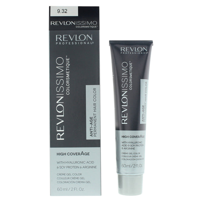 Revlon Revlonissimo Colorsmetique Permanent Hair Color 60ml - 32 Very Light Golden Pearl Blonde, 60 ml for Unisex