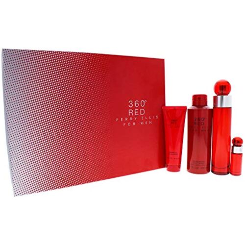 Perry Ellis 360 Red 4 Piece Gift Set for Men - Masionstore