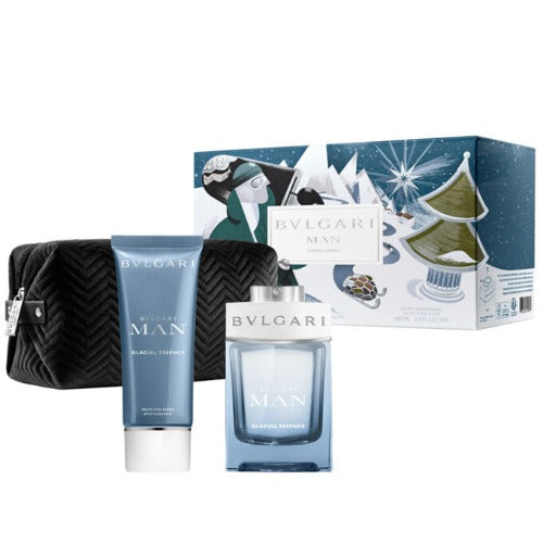 Bvlgari Man Glacial Essence 3 Piece Gift Set for Men