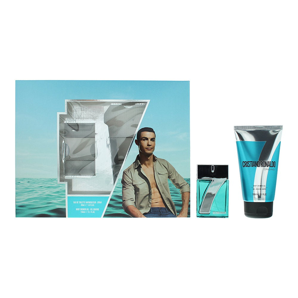 Cristiano Ronaldo CR7 Origins Gift Set 30ml EDT Spray + 150ml Shower Gel for Men