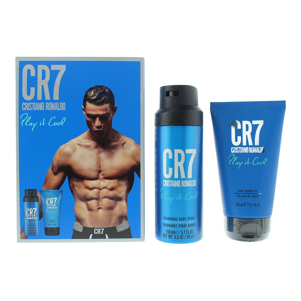 Cristiano Ronaldo CR7 Play It Cool Gift Set 150ml Shower Gel + 150ml Body Spray for Men