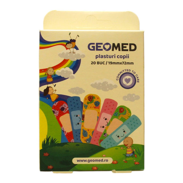 Geomed Set Geomed Geomed Protective – Wound Dressings for Children, 19 x 72 mm, 20 pcs