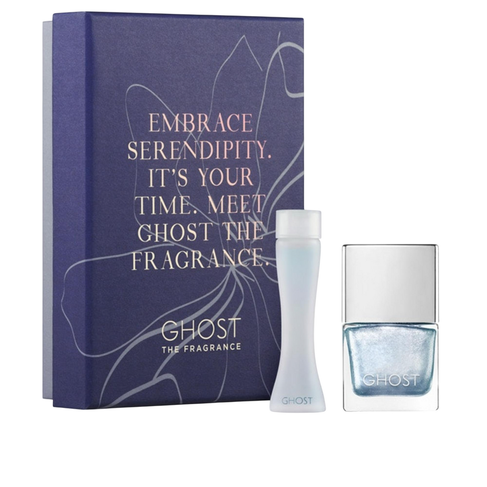 Ghost Original Gift Set 5ml EDT + 10ml Ghost Metallic Blue Nail Polish for Women