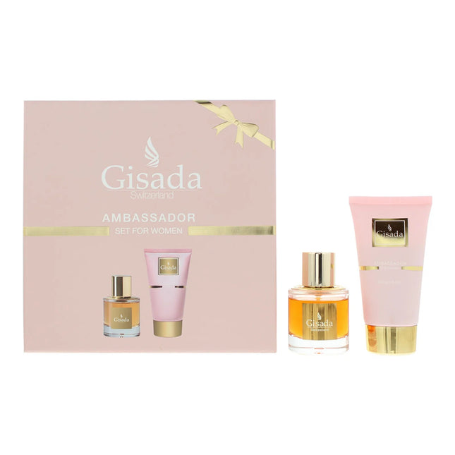 Gisada Ambassador Women Gift Set 50ml EDP + 100ml Shower Gel
