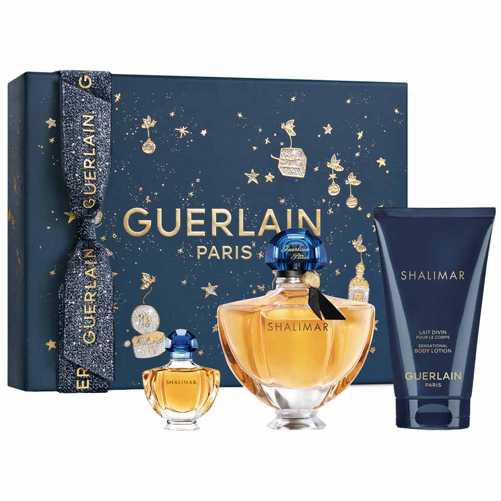 Guerlain Shalimar Gift Set 50ml EDP + 75ml Body Lotion + 5ml EDP for Women