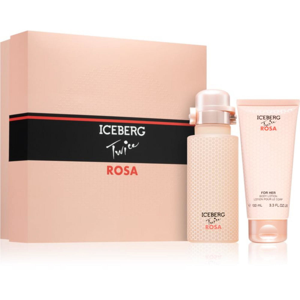Iceberg Twice Rosa Gift Set 125ml EDT + 100ml Body Lotion for Women