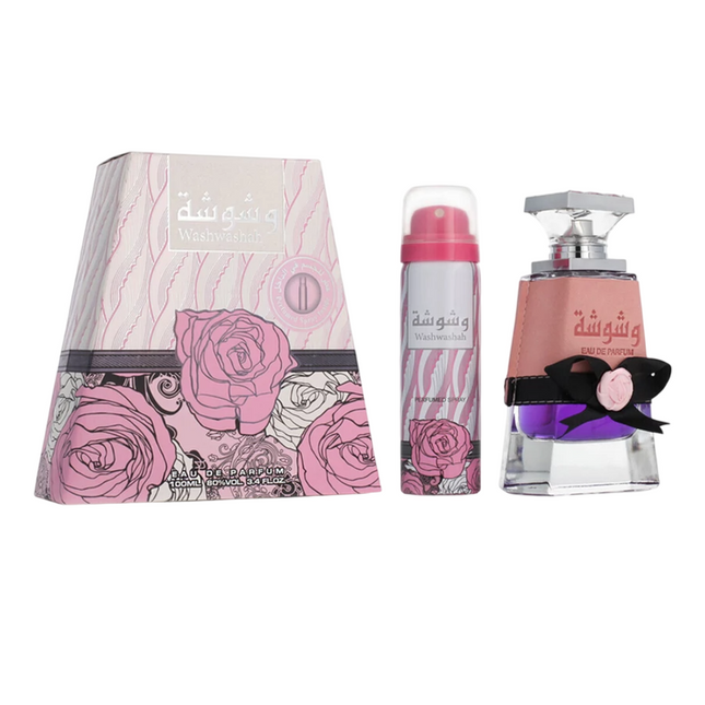 Lattafa Perfumes Washwasha Gift Set 100ml EDP + 50ml Deodorant Spray for Women