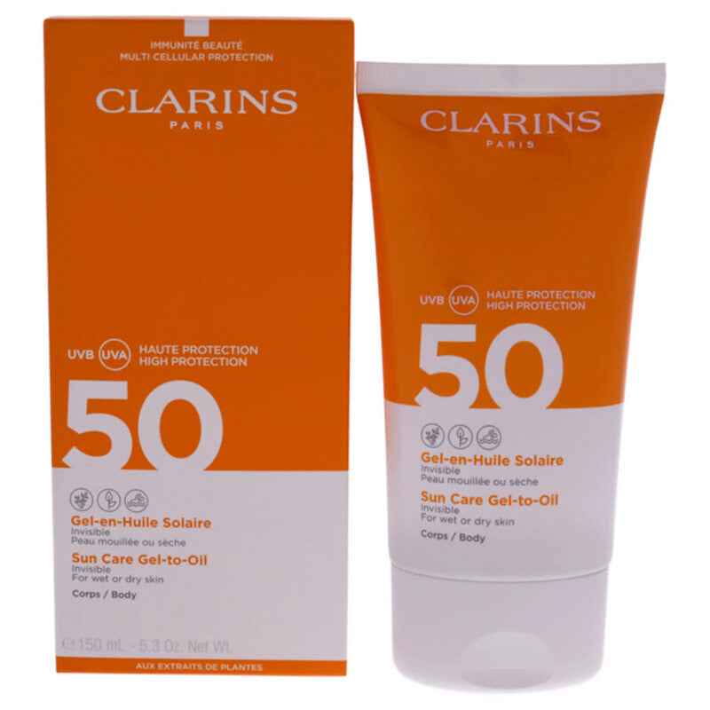 Clarins Sun Care Body Gel-To-Oil Spf 50 - For Wet Or Dry Skin 150ml/5.2oz