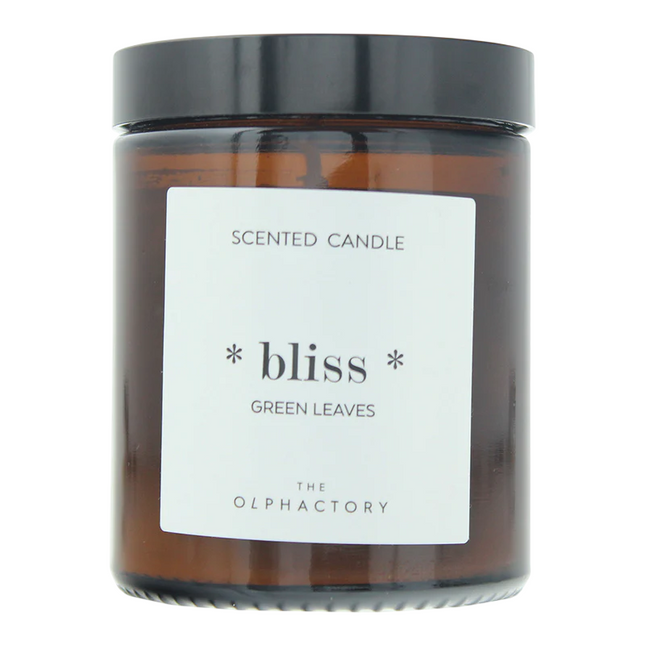 The Olphactory Bliss Green Leaves Scented Candle 135g, 135 ml for Unisex