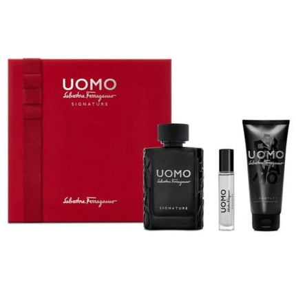 Salvatore Ferragamo Uomo Signature 3 Piece Gift Set Salvatore Ferragamo