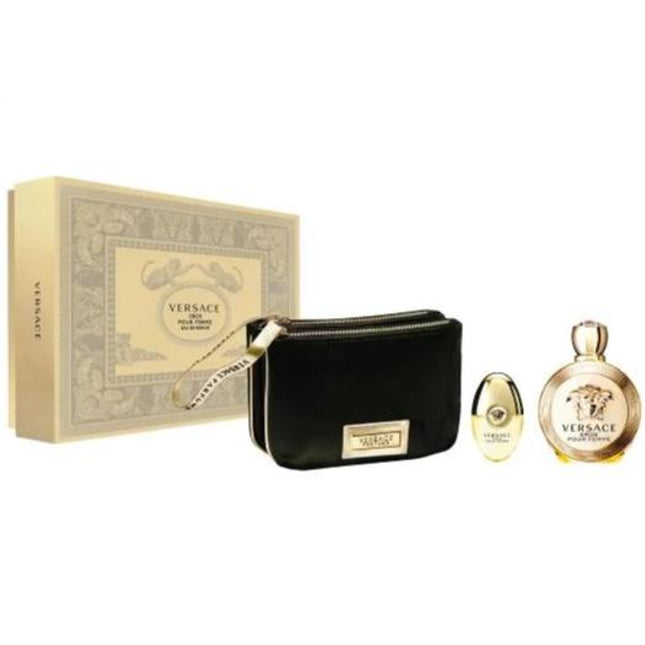 Versace Eros Eau De Parfum 3 Piece Gift Set Versace