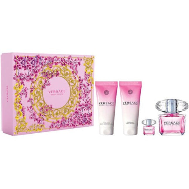 Versace Bright Crystal 4 Piece Gift Set Versace