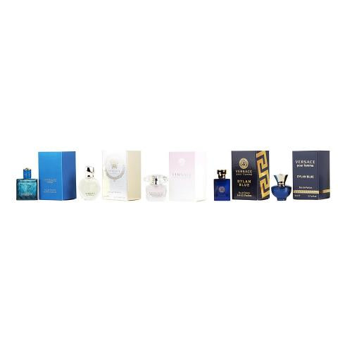 Versace 5 Piece Mini Gift Set For Men & Women Versace