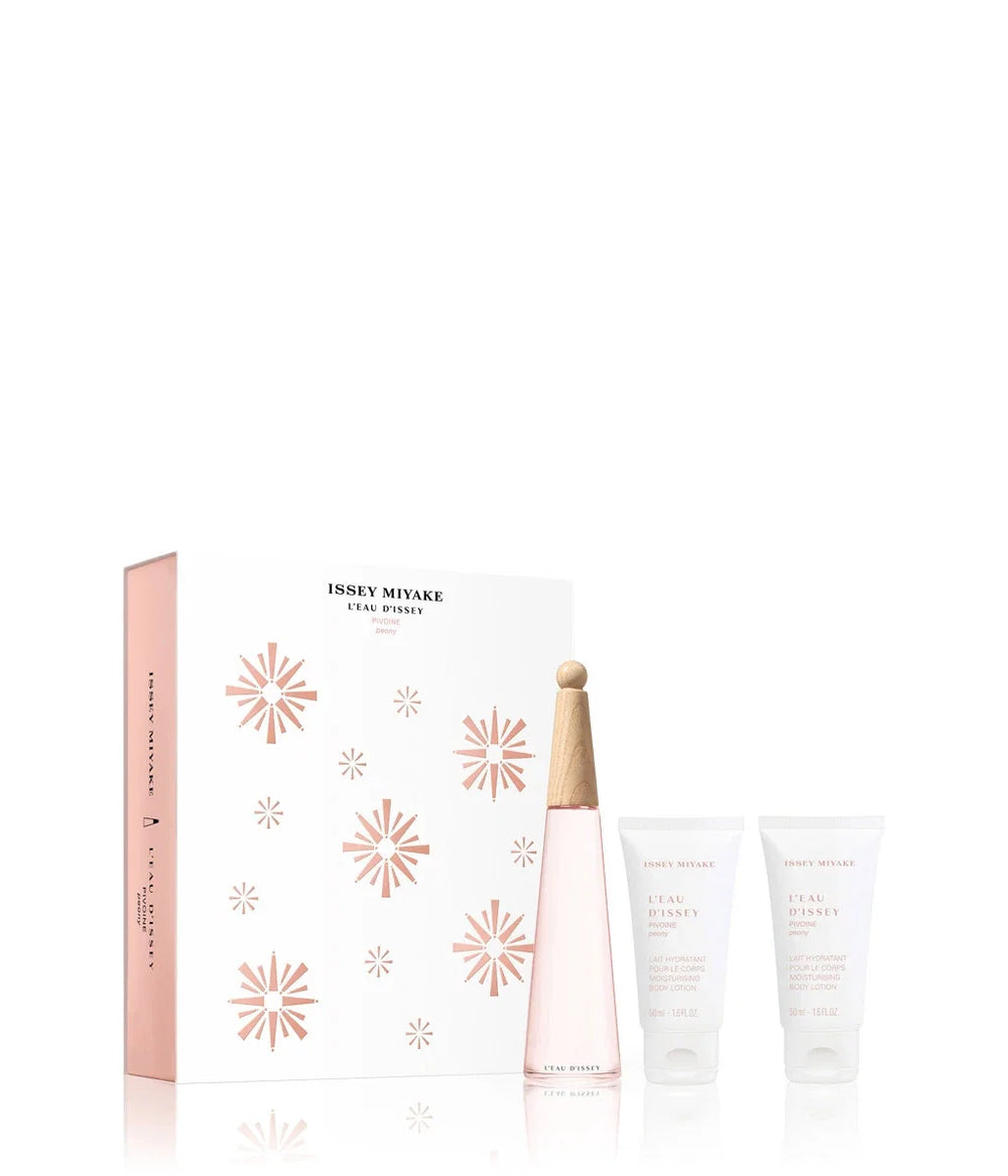 Issey Miyake L'Eau d'Issey Pivoine Gift Set 50ml EDT + 2 x 50ml Body Lotion for Women