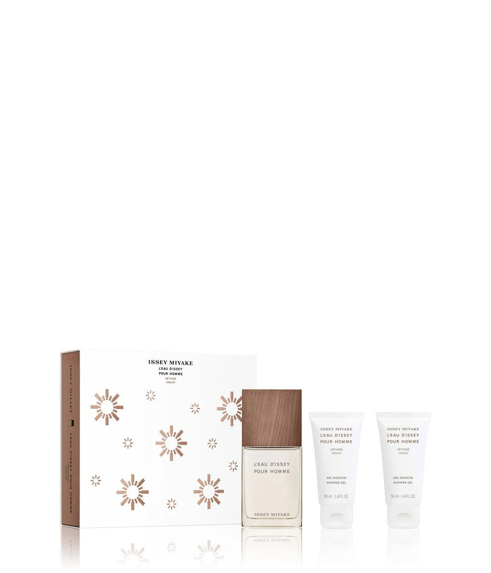 Issey Miyake L?Eau d?Issey pour Homme Vétiver Gift Set 50ml EDT + 2 x 50ml Shower Gel